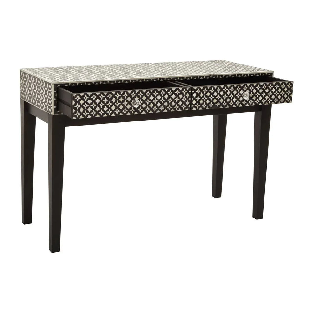 Boho Pearl Inlay Console Table