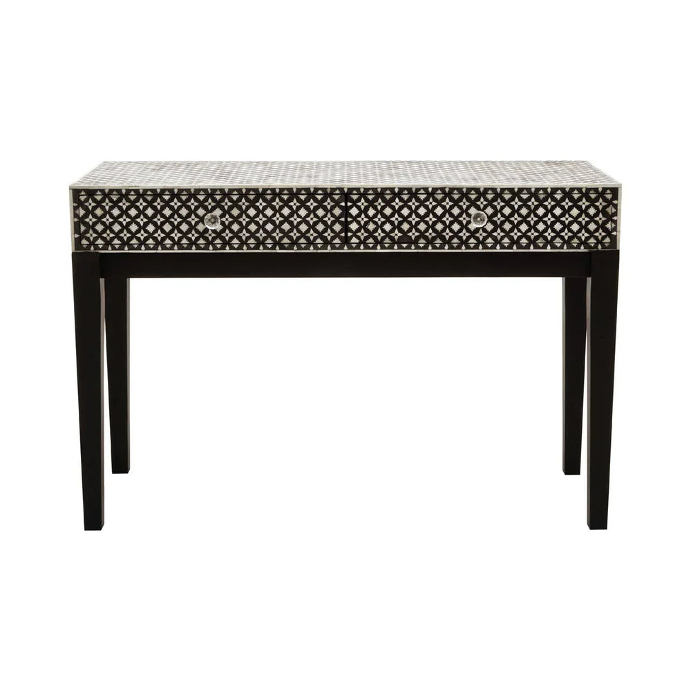 Boho Pearl Inlay Console Table