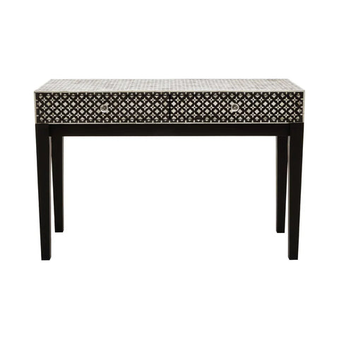 Boho Pearl Inlay Console Table