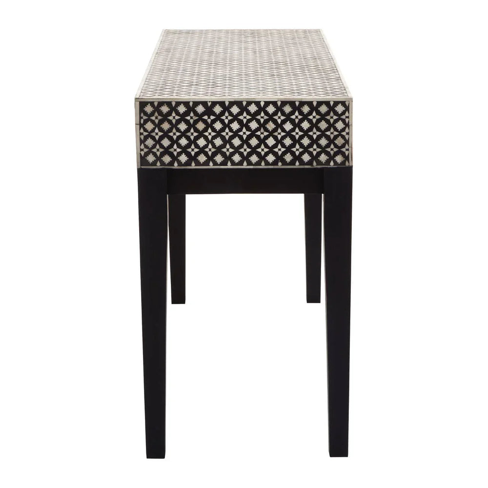 Boho Pearl Inlay Console Table