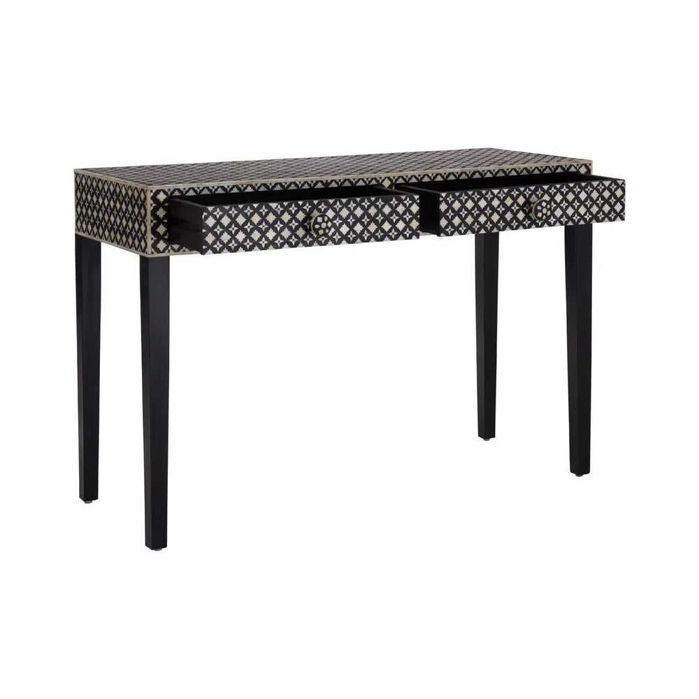 Boho Pearl Inlay Console Table