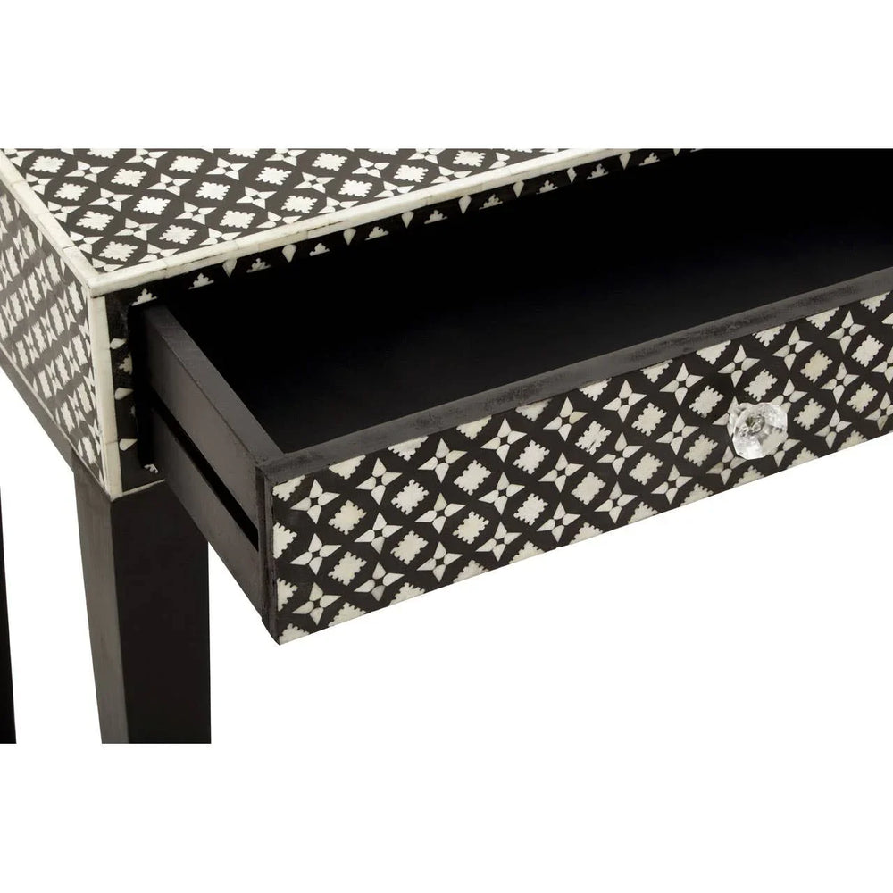 Boho Pearl Inlay Console Table