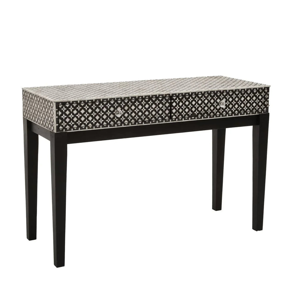 Boho Pearl Inlay Console Table