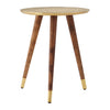 Golden Boho Metal Side Table