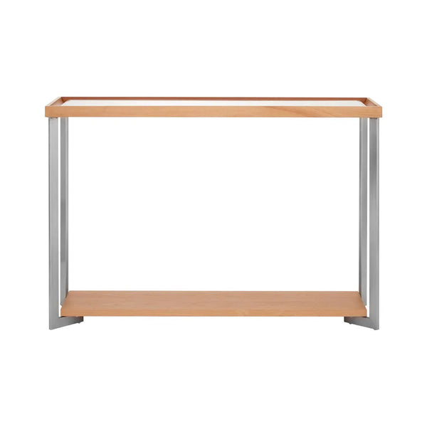 Chic Wood & Mirrored Console