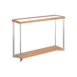 Chic Wood & Mirrored Console