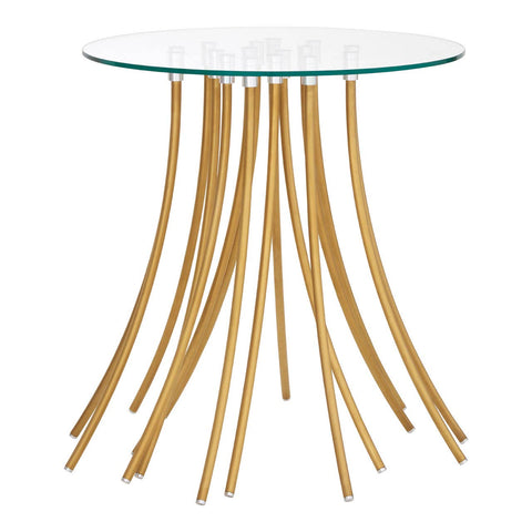Chic Gold & Glass Side