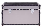 Monochrome Cowhide Storage Trunk