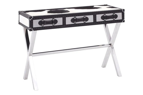 Cowhide Console Table - Kensington