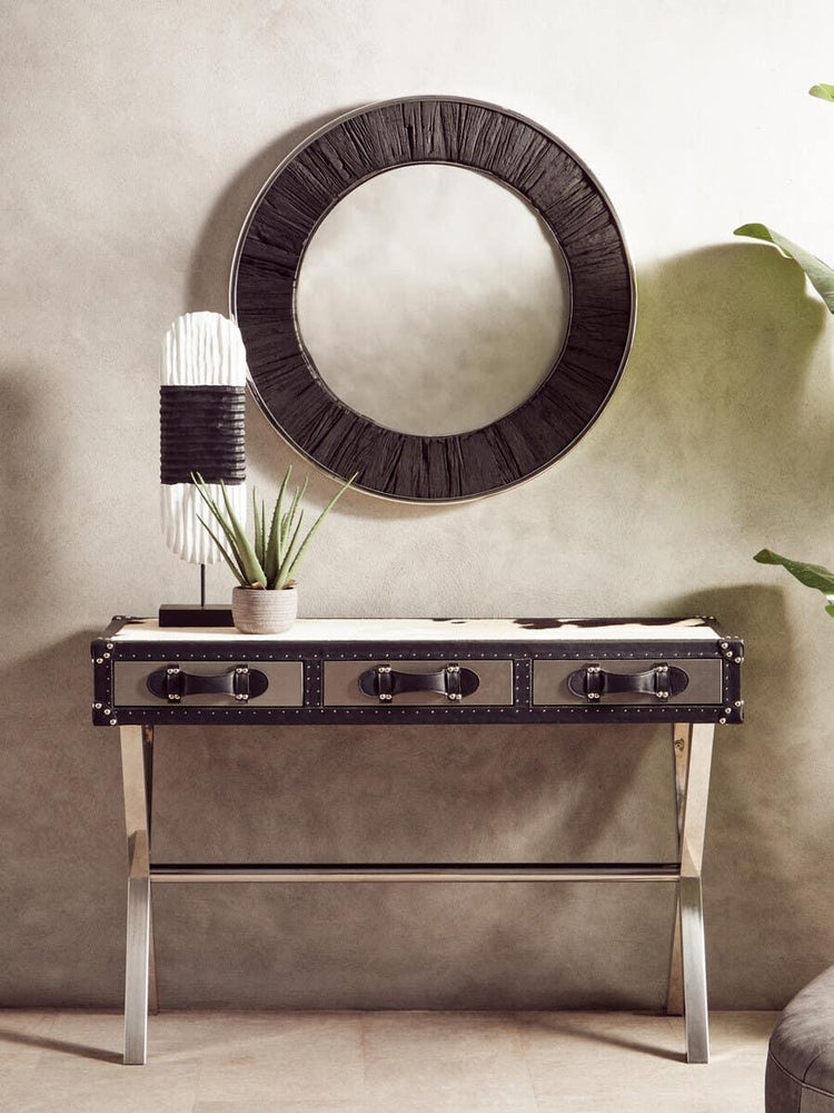 Cowhide Console Table - Kensington