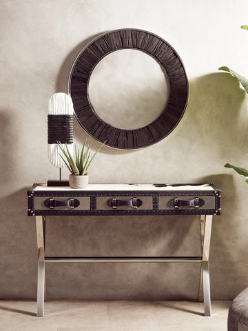 Cowhide Console Table - Kensington