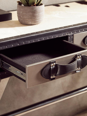 Cowhide Console Table - Kensington