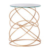 Rose Gold Iron Accent Table