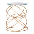 Rose Gold Iron Accent Table