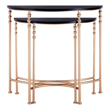 Rose Gold & Black Console