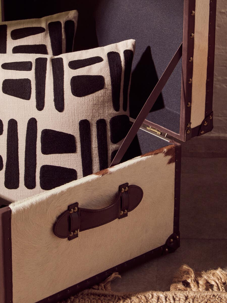 Luxe Cowhide Storage Trunk