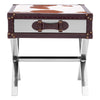 Luxe Cowhide Drawer Table