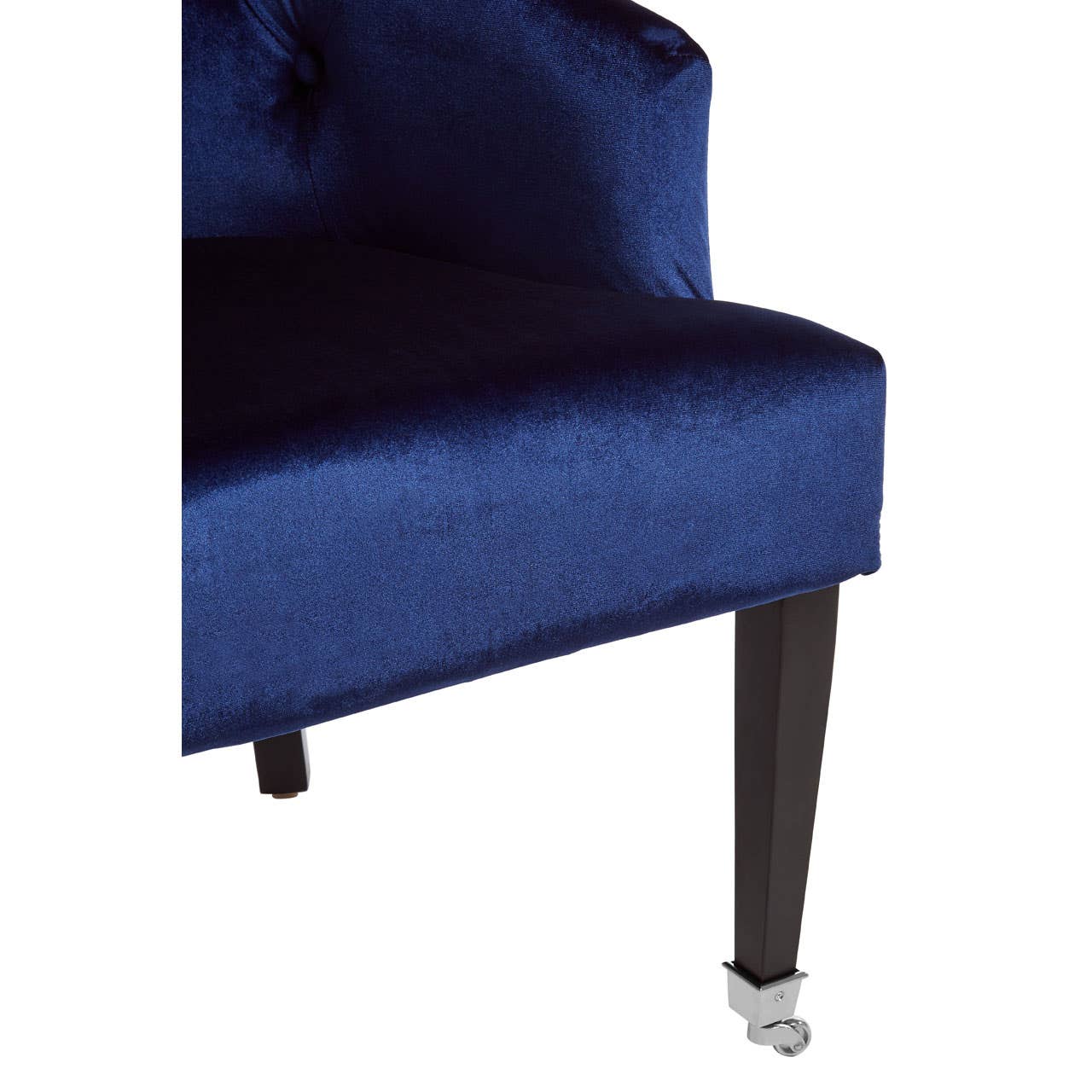 Luxe Blue Velvet Accent Chair