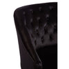 Luxe Black Velvet Accent Chair