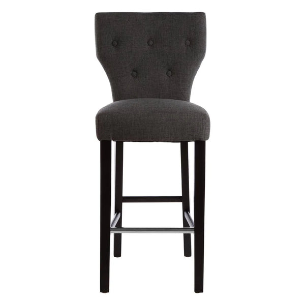 Modern Grey Fabric Barstool