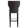 Modern Grey Fabric Barstool