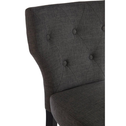 Modern Grey Fabric Barstool