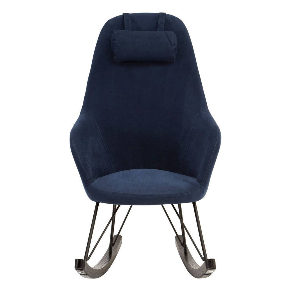 Swinging Blue Fabric Rocker