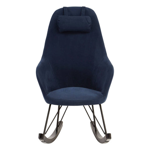 Swinging Blue Fabric Rocker