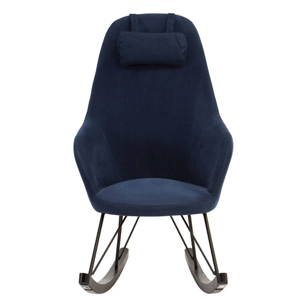 Swinging Blue Fabric Rocker