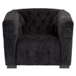 Cozy Black Fabric Armchair