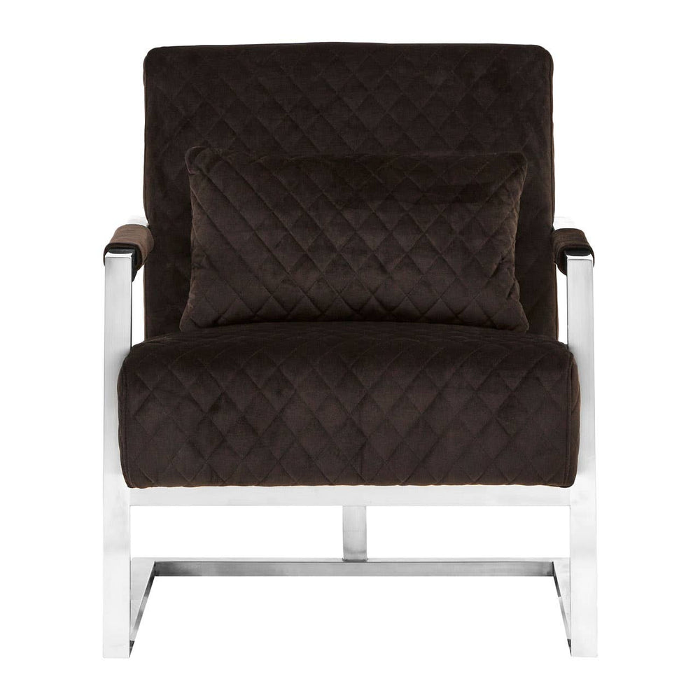 Luxe Black Velvet Armchair