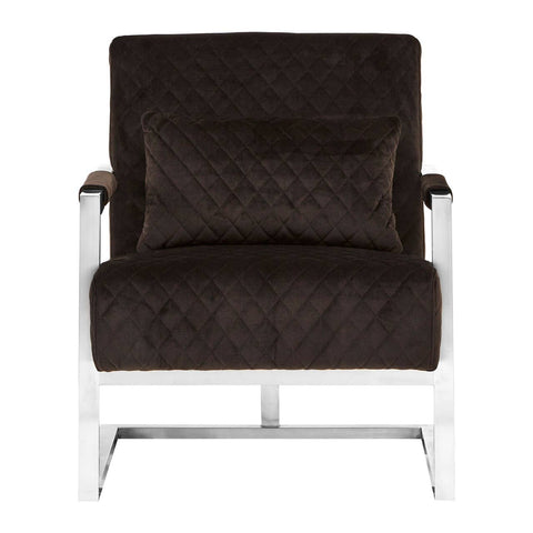 Luxe Black Velvet Armchair