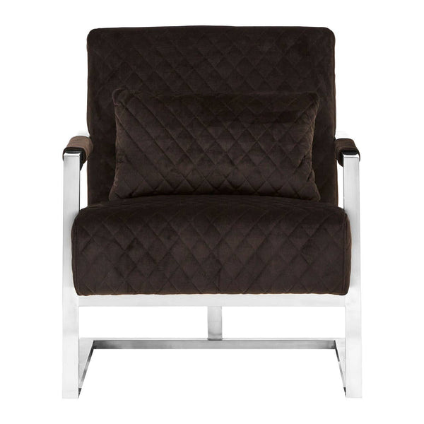 Luxe Black Velvet Armchair