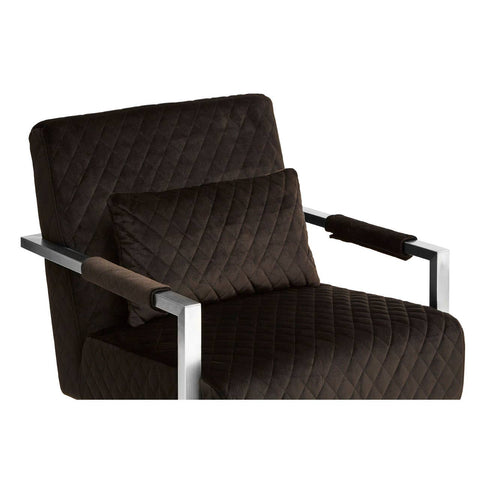 Luxe Black Velvet Armchair