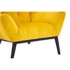 Wingback Metal Base Armchair