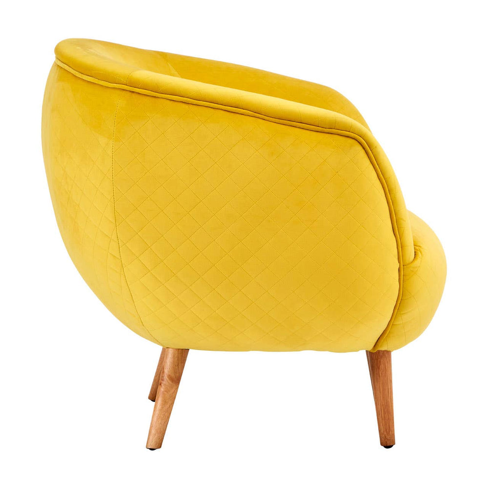 Retro Yellow Fabric Chair