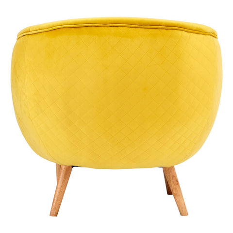 Retro Yellow Fabric Chair