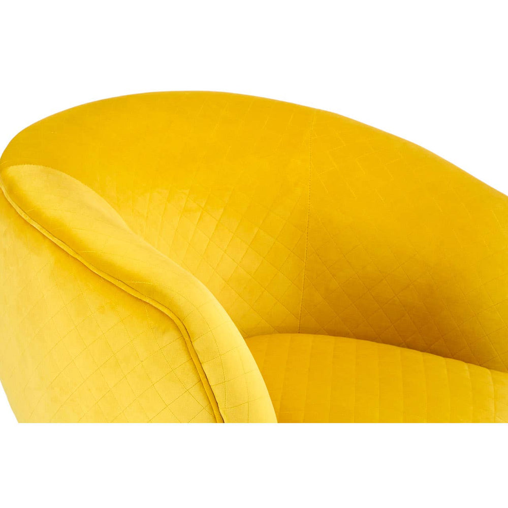 Retro Yellow Fabric Chair