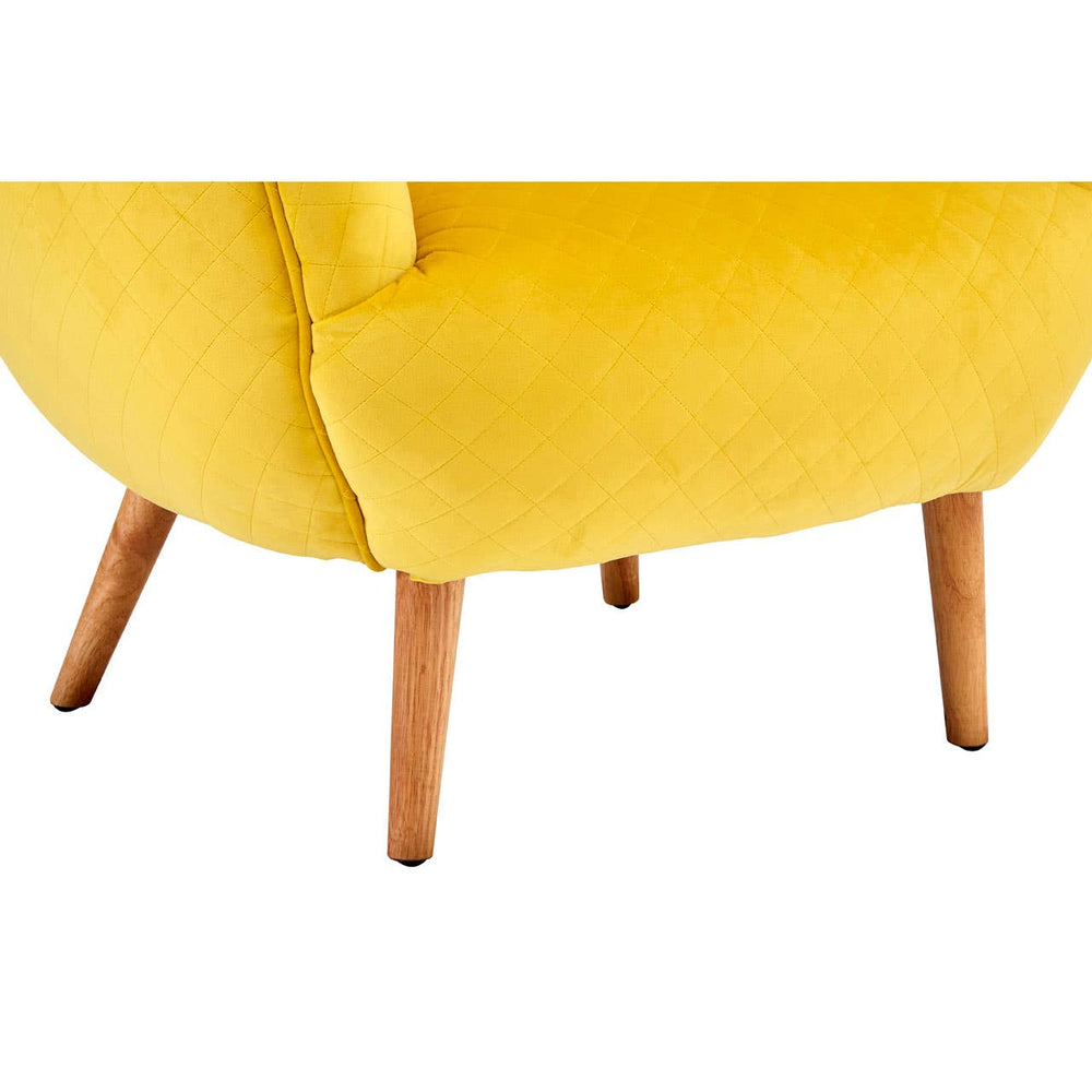 Retro Yellow Fabric Chair