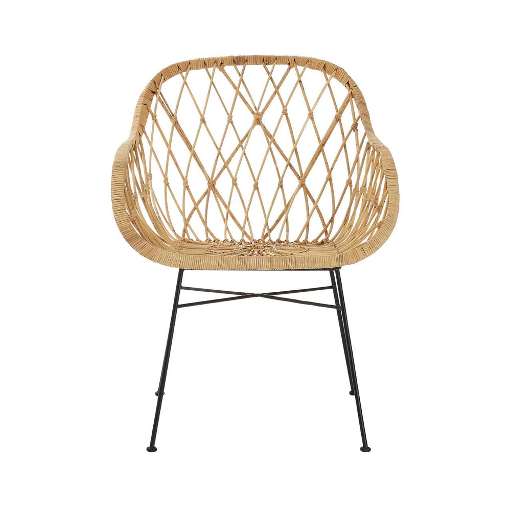 Natural Rattan Accent Chair