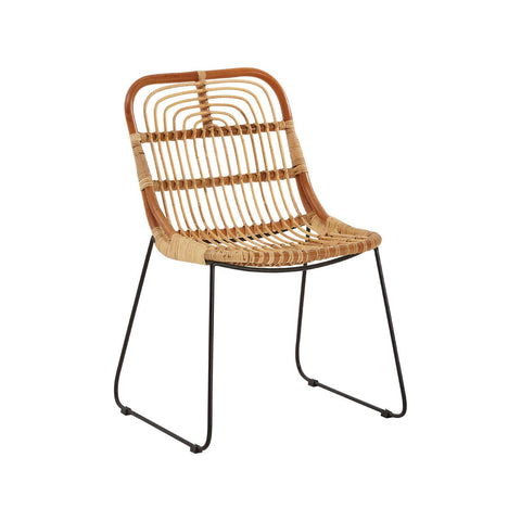 Natural Rattan Accent Chair