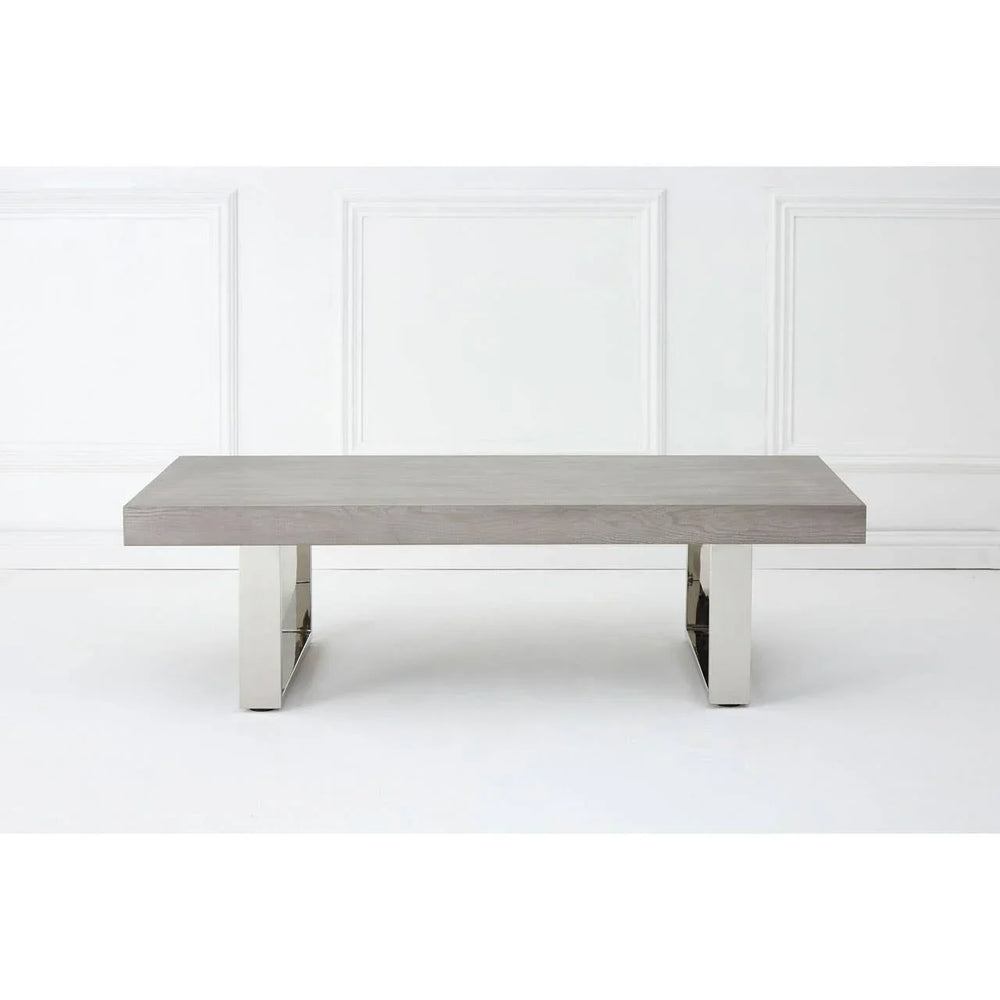Grey Elm Wood Coffee Table