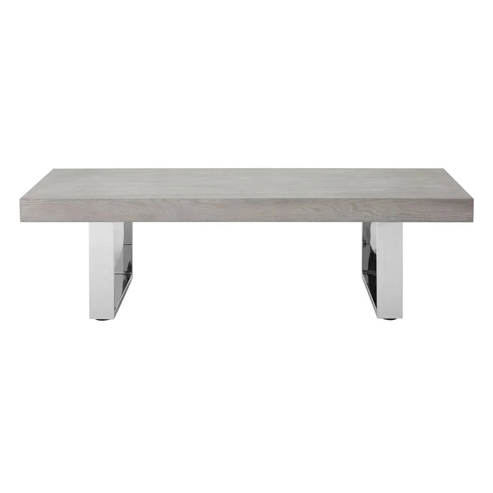 Grey Elm Wood Coffee Table
