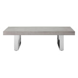 Grey Elm Wood Coffee Table