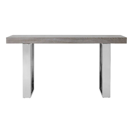 Rustic Elm Wood Console Table