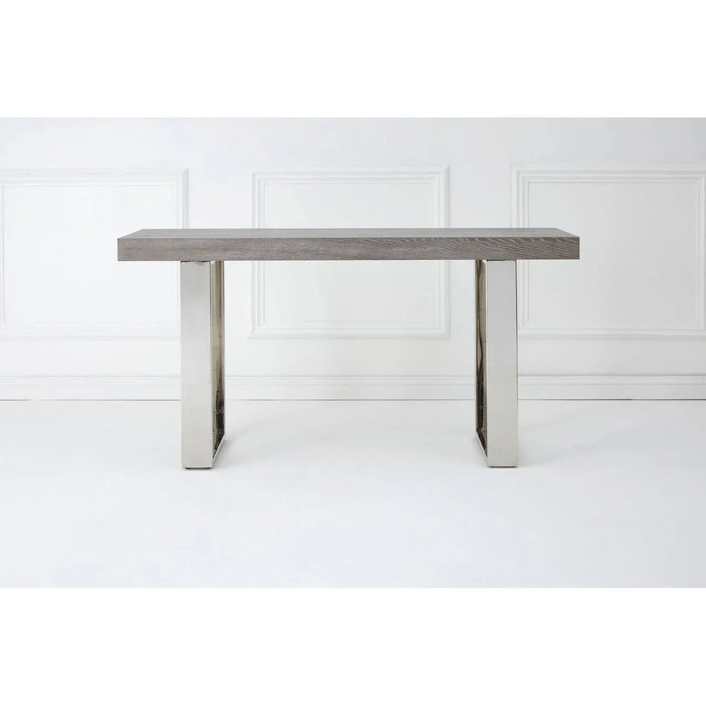 Rustic Elm Wood Console Table