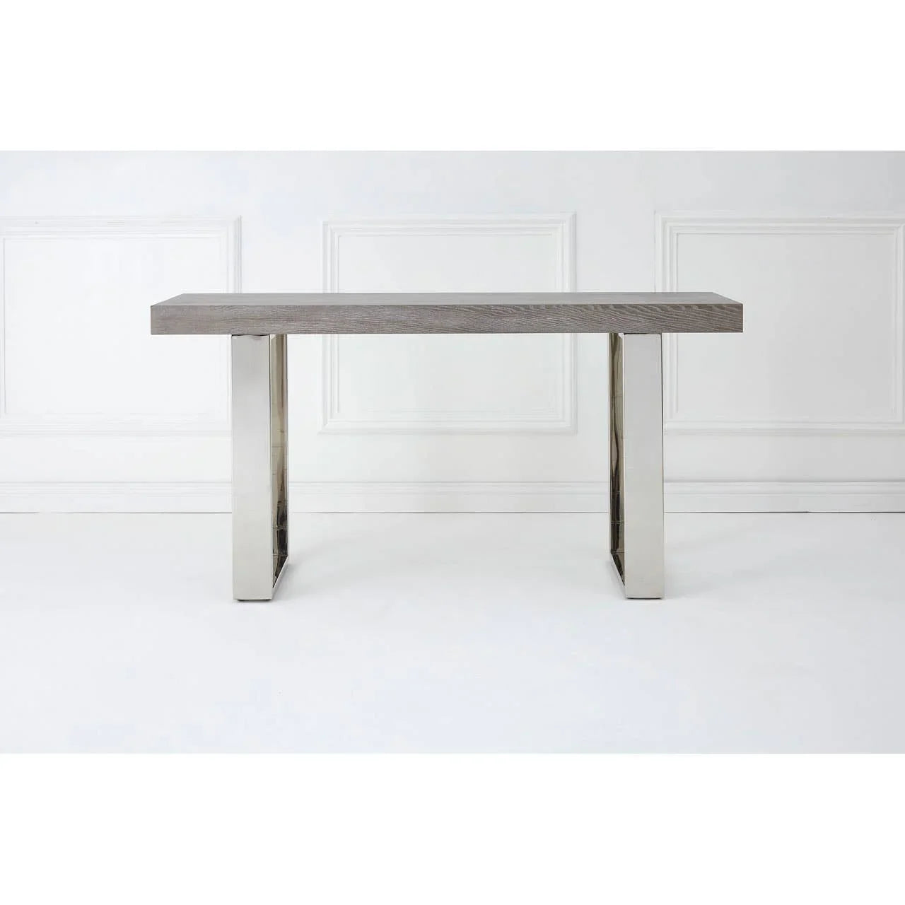 Rustic Elm Wood Console Table