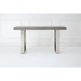 Rustic Elm Wood Console Table