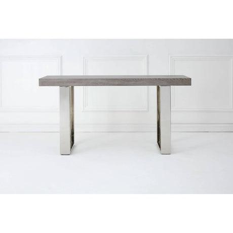 Rustic Elm Wood Console Table