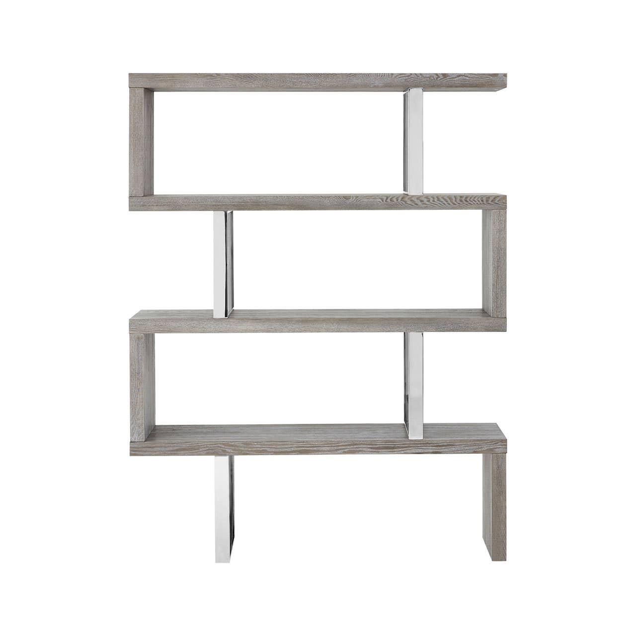 Sleek Elm Wood Bookcase